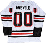 CHEVY CHASE SIGNED CLARK GRISWOLD CHICAGO BLACKHAWKS #00 HOCKEY JERSEY BECKETT