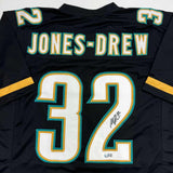 Autographed/Signed Maurice Jones-Drew Jacksonville Black Football Jersey BAS COA