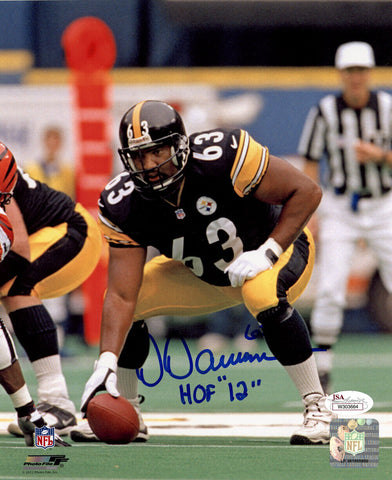 Dermontti Dawson Autographed Pittsburgh Steelers 8x10 Photo HOF JSA 48587