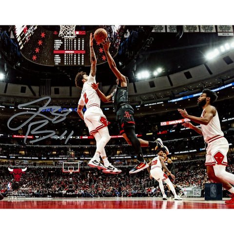 Lonzo Ball Autographed/Signed Chicago Bulls 8x10 Photo FAN 46862