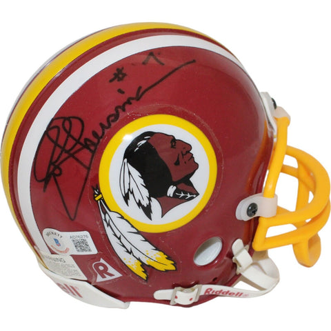 Joe Theismann Signed Washington Redskins VSR4 Replica Mini Helmet BAS 44156