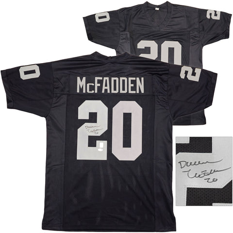 OAKLAND RAIDERS DARREN MCFADDEN AUTOGRAPHED BLACK JERSEY PSA/DNA STOCK #229983