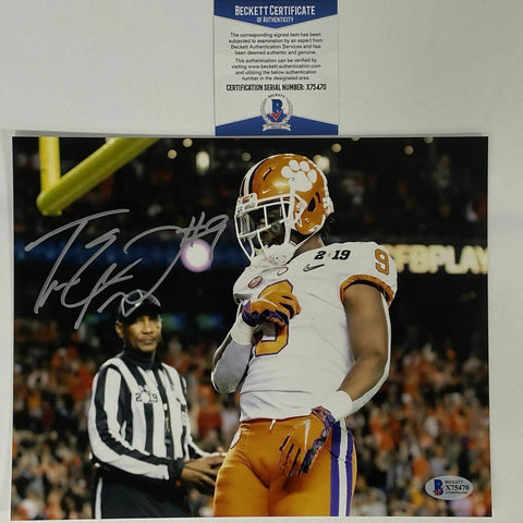 Autographed/Signed TRAVIS ETIENNE JR Clemson Tigers 8x10 Photo Beckett COA #4