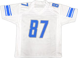 DETROIT LIONS SAM LAPORTA AUTOGRAPHED WHITE JERSEY BECKETT BAS WITNESS 225900