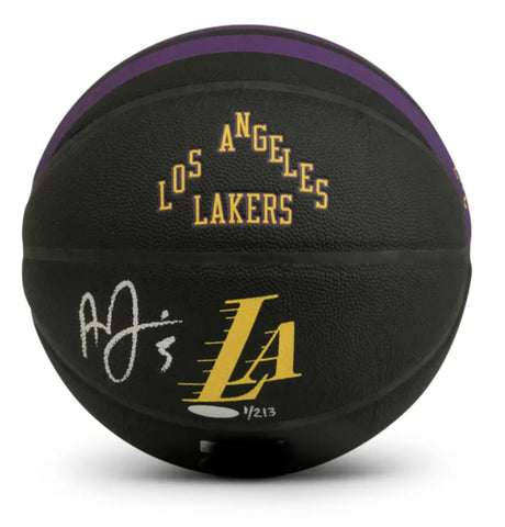 Anthony Davis Autographed LA Lakers City Edition 2023 Basketball UDA LE 213