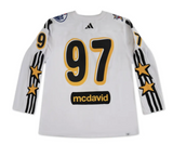 Connor McDavid Autographed White Adidas 2024 NHL All-Star Game Jersey UDA