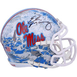 Eli Manning Autographed Ole Miss Rebels Real Tree Camo Mini Helmet Fanatics