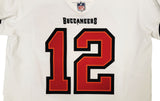 BUCCANEERS TOM BRADY AUTOGRAPHED WHITE NIKE ELITE JERSEY SIZE 44 FANATICS 208711