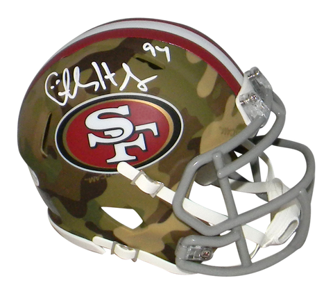 CHARLES HALEY SIGNED SAN FRANCISCO 49ERS CAMO SPEED MINI HELMET BECKETT