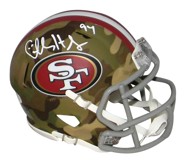 CHARLES HALEY SIGNED SAN FRANCISCO 49ERS CAMO SPEED MINI HELMET BECKETT