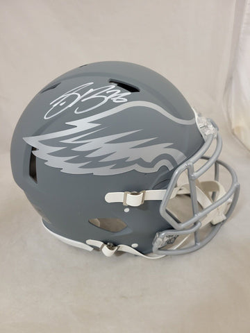 SAQUON BARKLEY SIGNED PHILADELPHIA EAGLES SLATE SPEED AUTHENTIC HELMET BAS