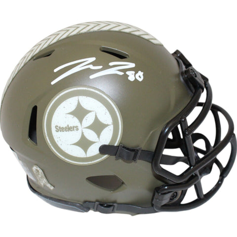 Pat Freiermuth Autographed Pittsburgh Steelers 22 Salute Mini Helmet BAS 48055