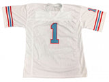 Warren Moon Signed Houston Oilers Jersey (Beckett COA) 9xPro Bowl Q.B.