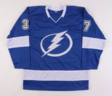 Yanni Gourde Signed Tampa Bay Lightning Jersey (JSA) Back to Back Stanley Cups