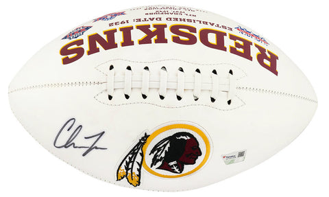 Chase Young Signed Washington Redskins Jarden White Logo Football (Fanatics COA)