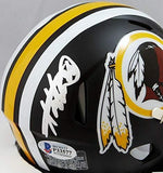 Adrian Peterson Signed Washington Flat Black Mini Helmet- Beckett Auth