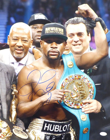 FLOYD MAYWEATHER JR. AUTHENTIC AUTOGRAPHED SIGNED 16X20 PHOTO JSA 178319