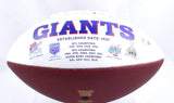 Phil Simms Autographed New York Giants Logo Football - Beckett W Hologram *Black