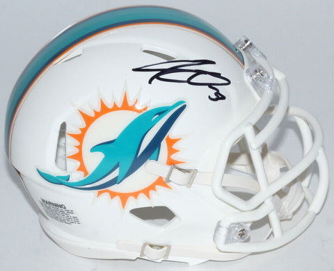 Kenyan Drake Signed Miami Dolphins Mini Helmet (Schwartz COA) #1 Running Back