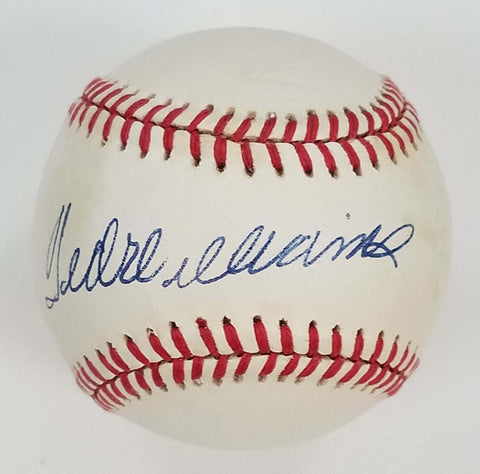 Ted Williams Signed Boston Red Sox American League Baseball Beckett BASA50376