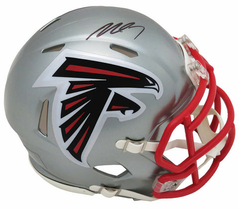 Michael Vick Signed Atlanta Falcons FLASH Riddell Mini Helmet (SCHWARTZ COA)