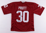 Greg Pruitt Signed Oklahoma Sooners Jersey Inscribed "HOF" & "2x AA" (PSA COA)