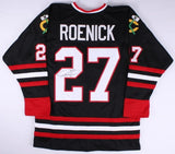 Jeremy Roenick Signed Chicago Blackhawks Black Jersey (JSA)NHL Career 1988-2009