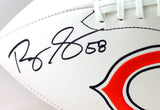 Roquan Smith Autographed Chicago Bears Wilson Logo Football- Beckett Witness