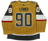 ROBIN LEHNER Autographed Knights Authentic Adidas Gold Alternate Jersey FANATICS