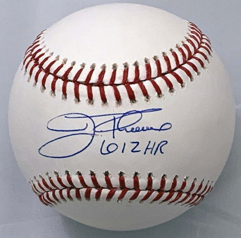 Jim Thome Signed Indians White Sox Twins Phillies MLB Baseball W/612 HR Beckett