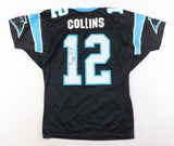 Kerry Collins Signed Panthers Wilson Jersey (Beckett) Carolina 1995 1st Rd Pk QB