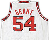 CHICAGO BULLS HORACE GRANT AUTOGRAPHED WHITE JERSEY "4X CHAMPS" JSA 215705