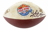 Rams Kurt Warner Signed 2000 Pro Bowl White Panel Logo Football BAS W #1W695965