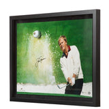 JACK NICKLAUS Autographed Sand Trap Break Through Framed Display Piece UDA LE 25