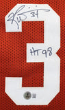 Texas Ricky Williams & Earl Campbell Signed Burnt Orange Pro Style Jersey BAS W