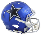 Cowboys Dak Prescott Signed Flash Full Size Speed Proline Helmet BAS Witnessed