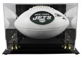 Jets Ahmad "Sauce" Gardner Signed White Panel Logo Football w/ Case BAS Witness