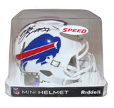 AJ Epenesa Autographed/Signed Buffalo Bills Speed Mini Helmet Beckett 38506