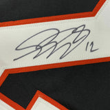 FRAMED Autographed/Signed SIMON GAGNE 33x42 Philly Black Jersey JSA COA Auto