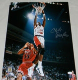 CLYDE DREXLER AUTOGRAPHED SIGNED HOUSTON ROCKETS 16x20 PHOTO JSA