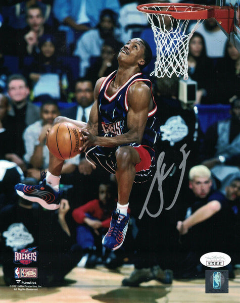 Steve Francis Autographed/Signed Houston Rockets 8x10 Photo JSA 33868