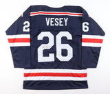 Jimmy Vesey Signed New York Rangers Jersey (JSA COA) 3rd Round Pk 2012 NHL Draft