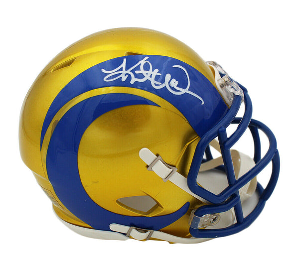 Kurt Warner Signed Los Angeles Rams Speed Flash NFL Mini Helmet