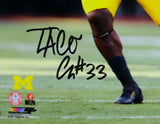 Taco Charlton Autographed Michigan 8x10 PF Close Up Photo - JSA W Auth *Vert