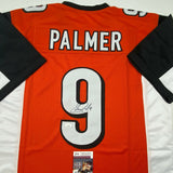 Autographed/Signed Carson Palmer Cincinnati Orange Football Jersey JSA COA Auto