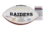 Bob Golic Signed Los Angeles Raiders Logo Football (JSA COA) 3xPro Bowl D.T.