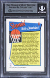 Hawks Dominique Wilkins Authentic Signed 1991 Hoops Slam Dunk #2 Card BAS Slab