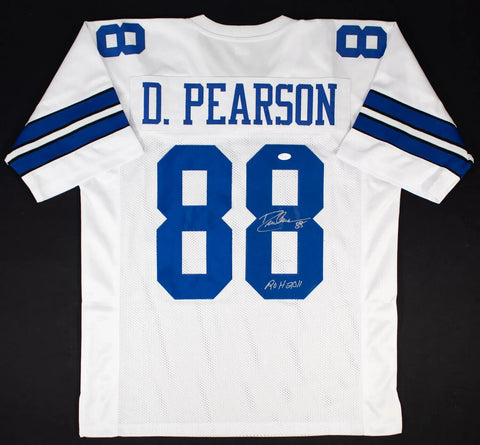 Drew Pearson Signed Dallas Cowboys Jersey Inscribed "ROH 2011" (JSA COA) W.R.