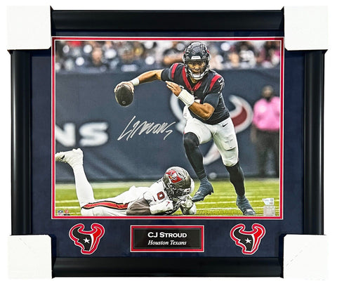 C.J. Stroud Houston Texans Signed 16x20 Matted & Framed Photo Fanatics