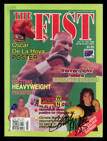 Christy Martin Autographed Signed The Fist Magazine Beckett BAS QR #BK08869